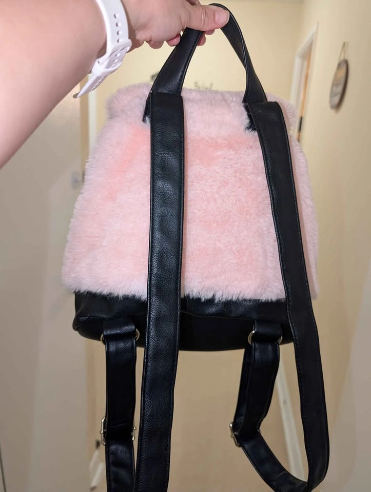 Steve Madden - Pink Faux Fur Mini Backpack - photo 4