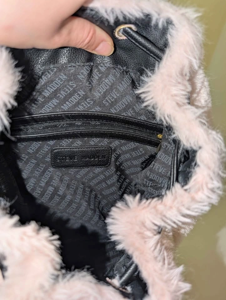 Steve Madden - Pink Faux Fur Mini Backpack - photo 5