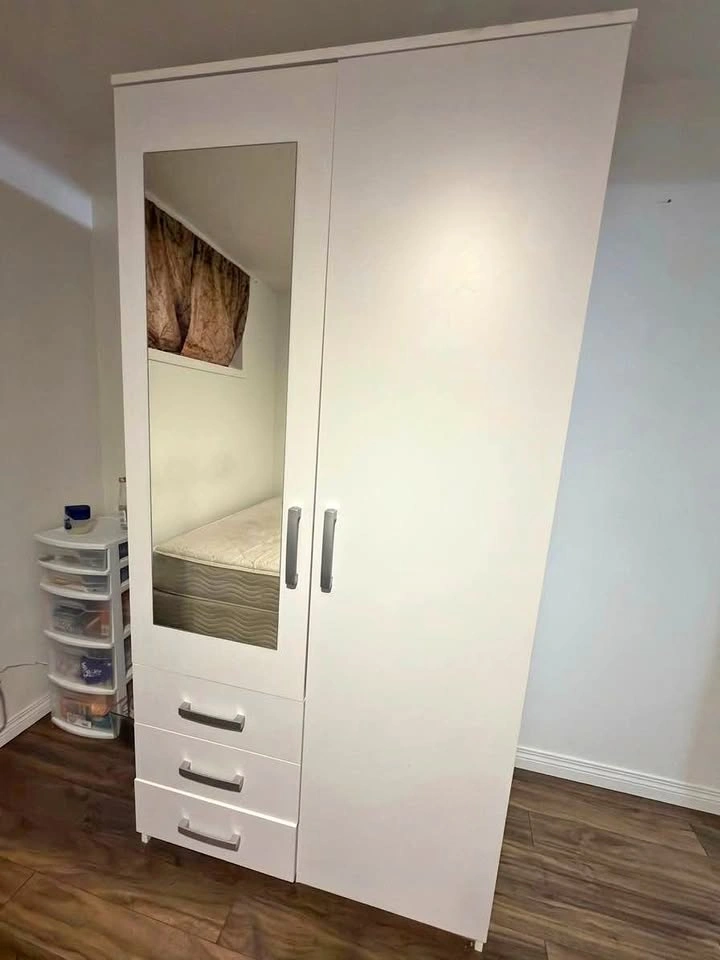 ARLO 2 Door + 3 Drawer Wardrobe (100 x 200 x 58 cm)