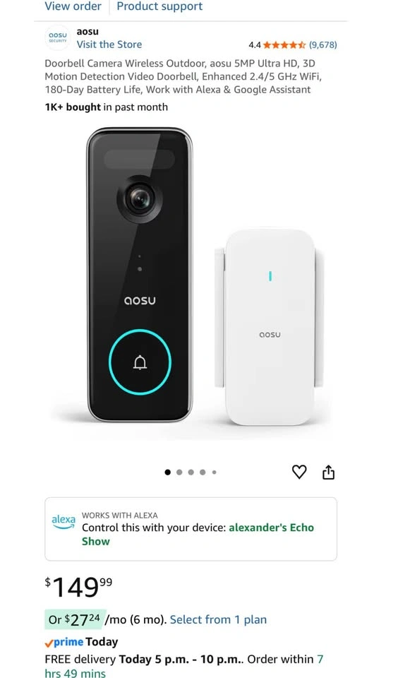 Brand New Aosu Doorbell Camera - Latest Model - photo 2