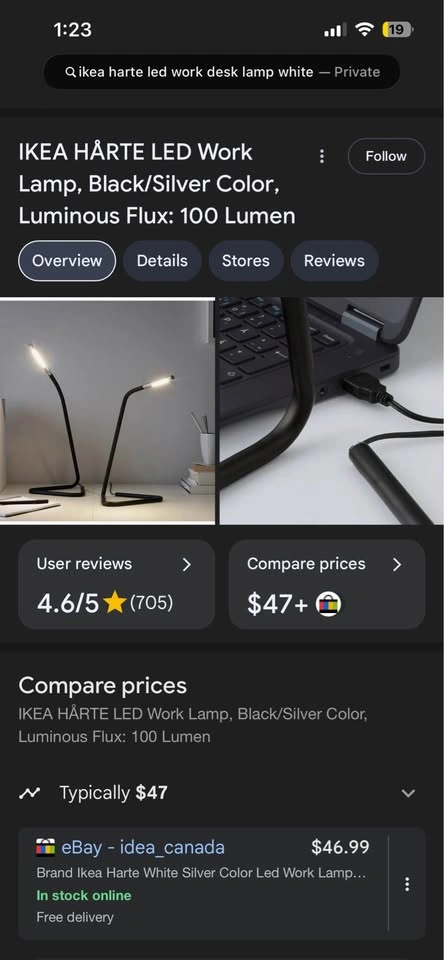 Discontinued IKEA HARTE LED Lamp - photo 4