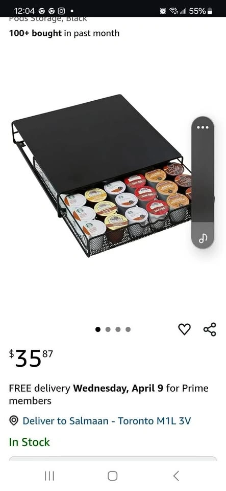 Coffee Pods Storage Organizer
