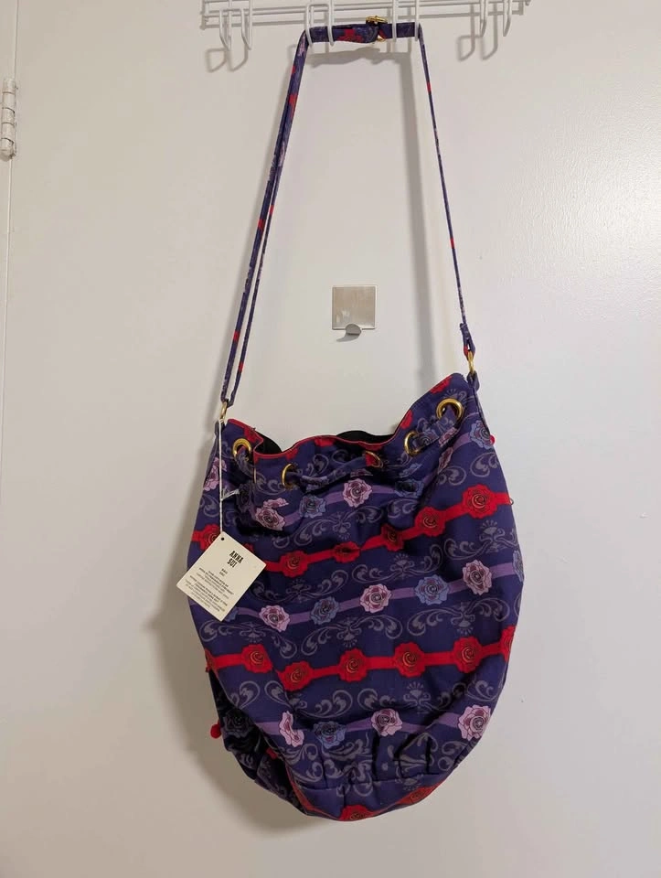 Anna Sui Drawstring Bucket Bag with Butterfly Charm - photo 3