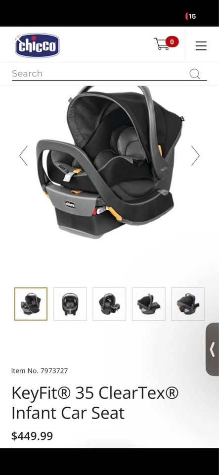 Chicco Keyfit 35 Infant Car Seat & FREE JJ Cole winter cover - photo 5