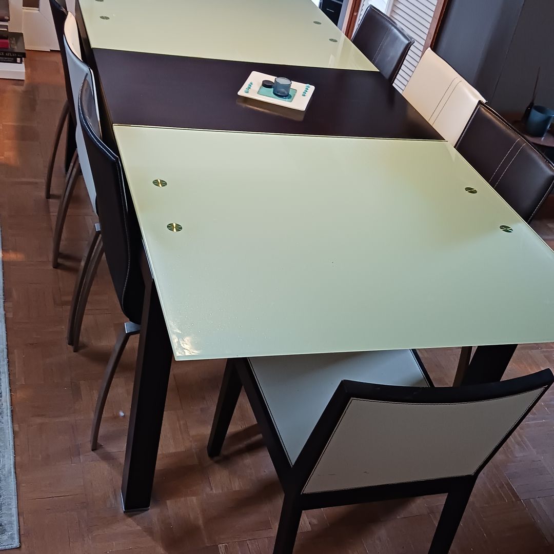Modern dining set for 6-8