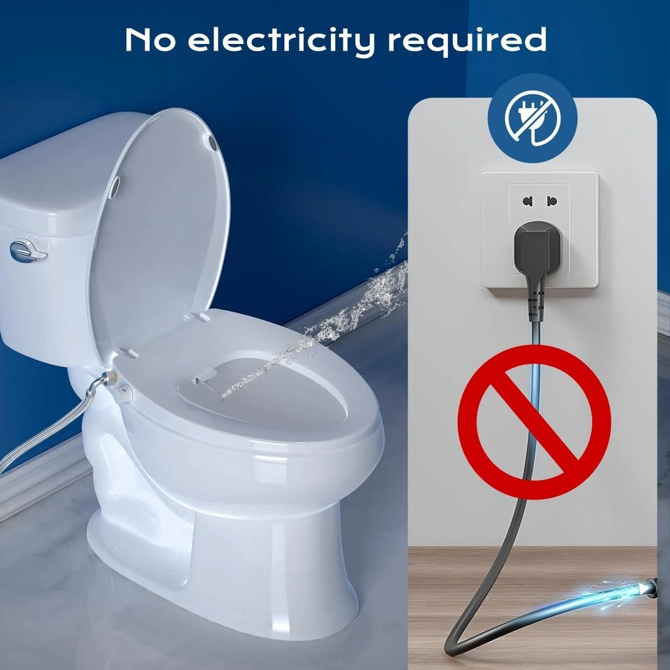 White Bidet Toilet Seat with Dual Nozzle - photo 5