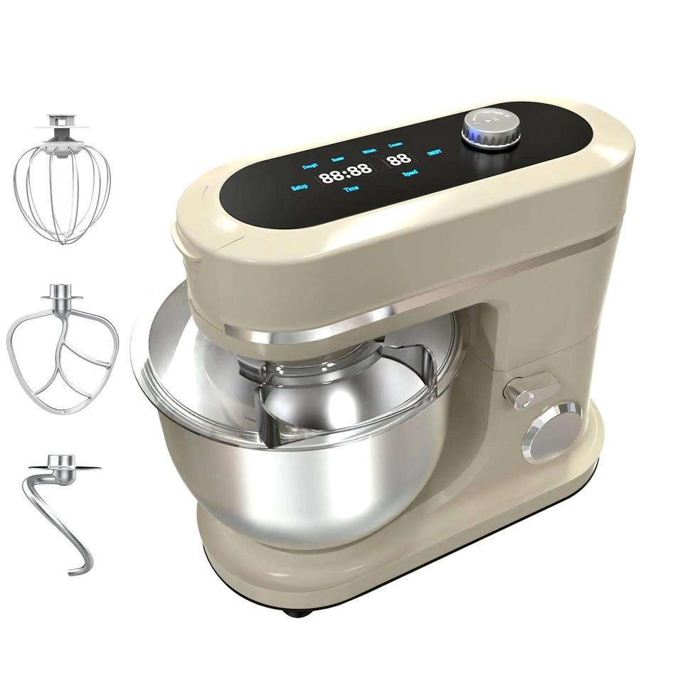 Cream 900W Stand Mixer with Touch Panel