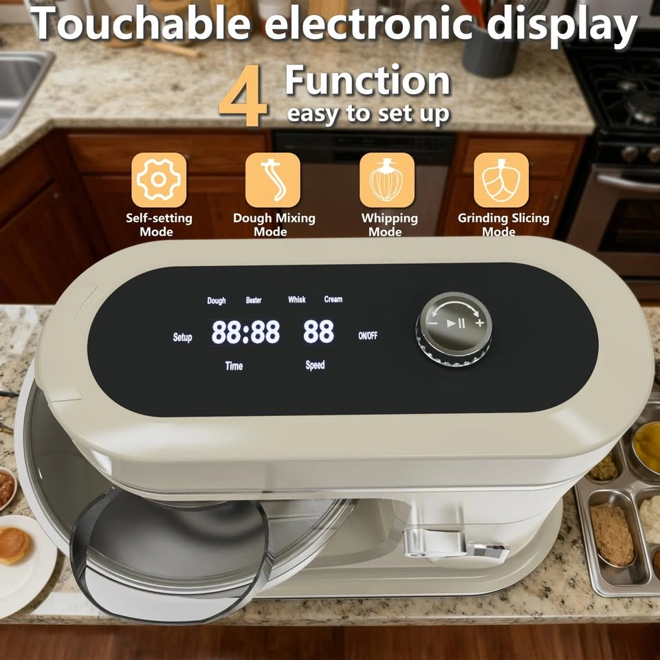 Cream 900W Stand Mixer with Touch Panel - photo 5