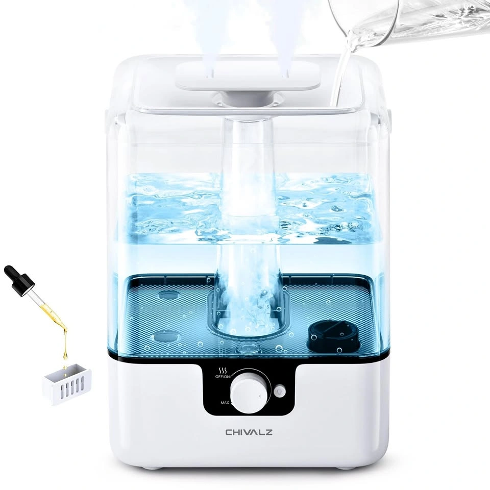 CHIVALZ 6L Humidifier for Large Room Quiet Mist
