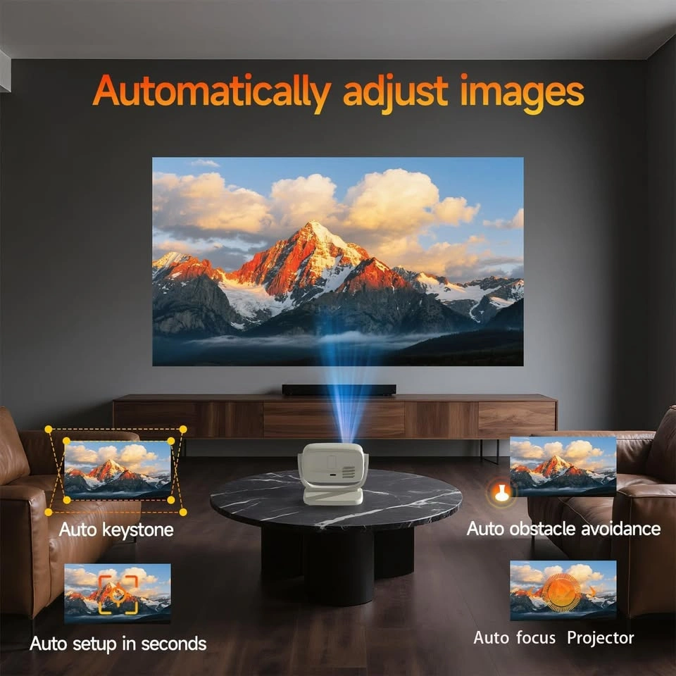Smart 4K Projector w/ WiFi 6 Bluetooth Auto Focus - photo 2
