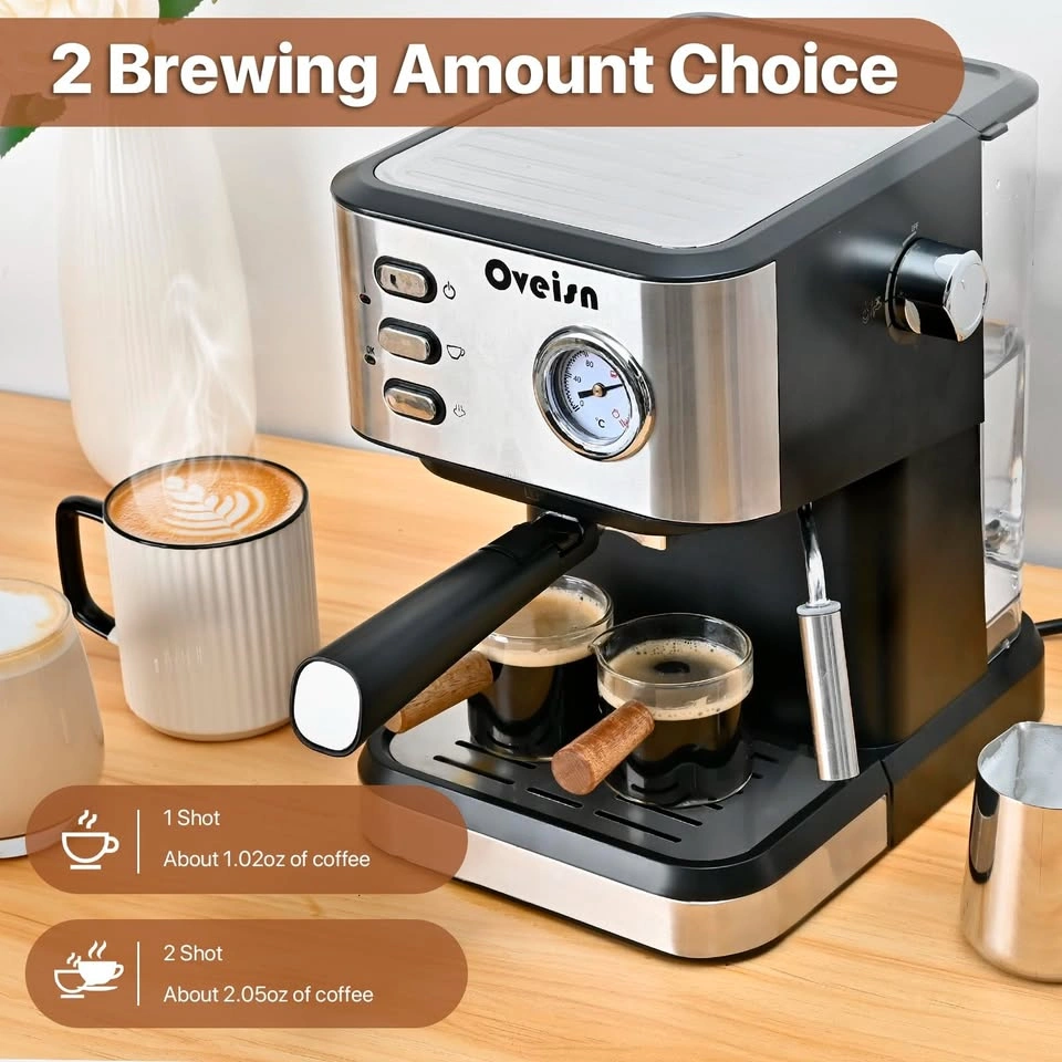 Oveisn Espresso Machine 20 Bar w/ Steam Wand - photo 3