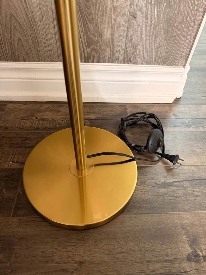Modern Globe Floor Lamp – Brass, 4-Light - photo 5