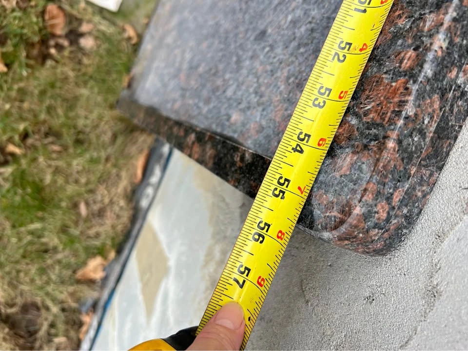 Granite countertop piece