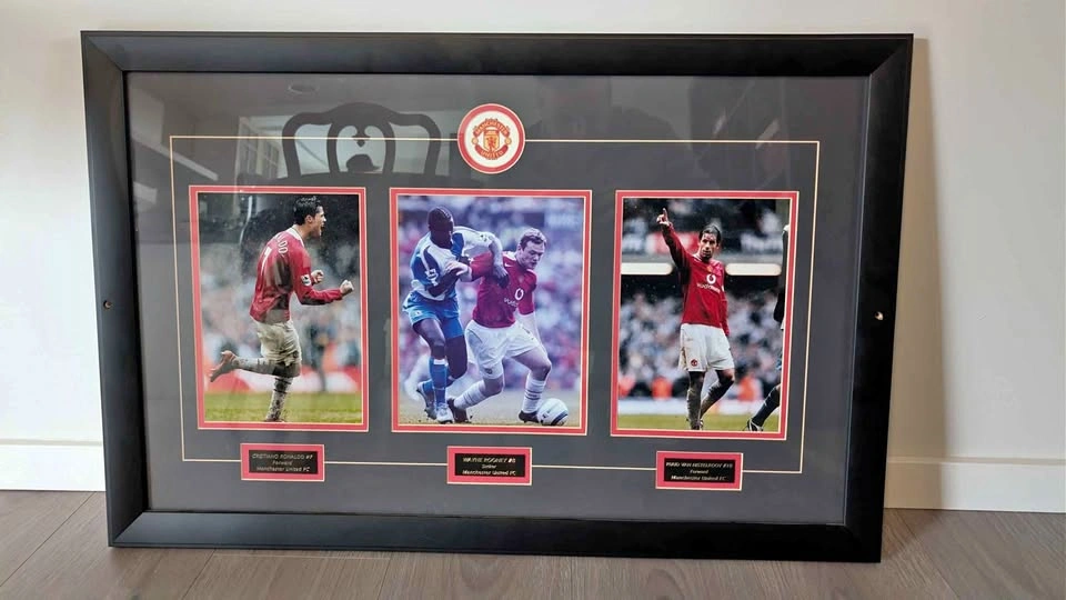 Framed Manchester United Triple Photo Collage