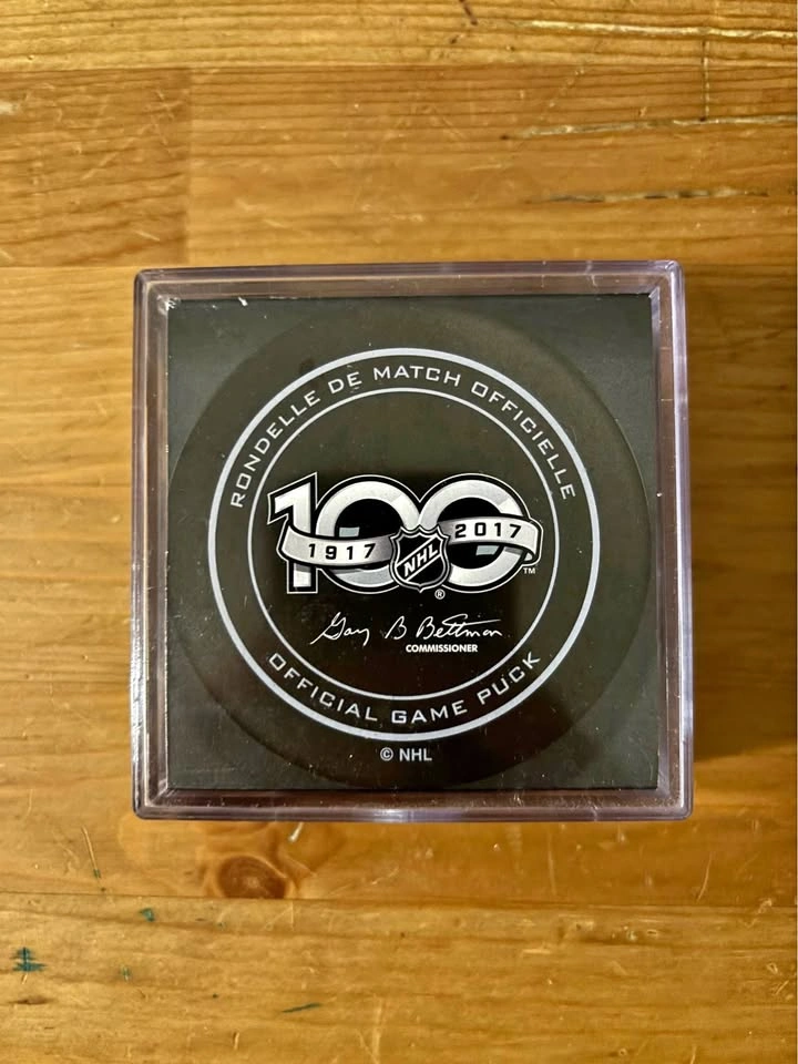 NHL 100 Centennial Official Game Puck