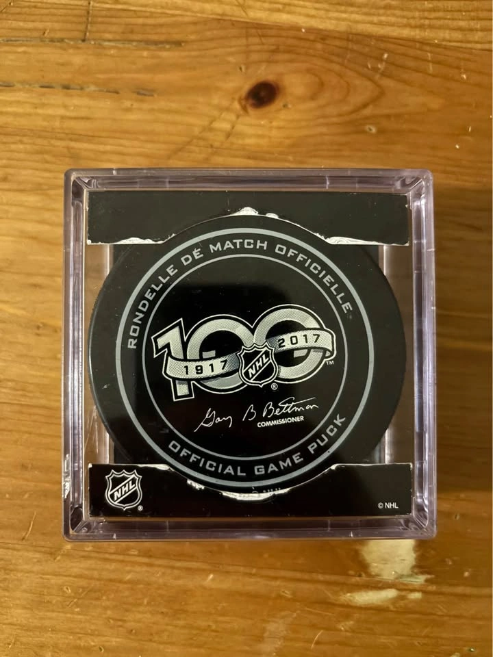 NHL 100 Centennial Official Game Puck - photo 2