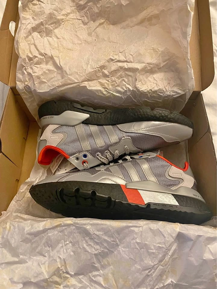 Adidas Nite Jogger Silver Metallic (3M) - Men's 10.5 - Brand New