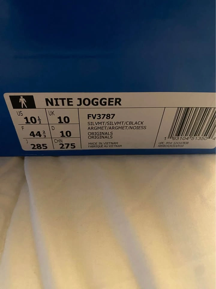 Adidas Nite Jogger Silver Metallic (3M) - Men's 10.5 - Brand New - photo 3