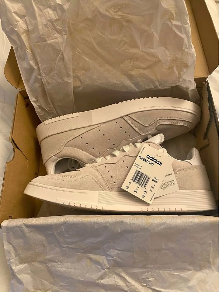 Adidas Supercourt Triple White - Men's 10.5 - Brand New