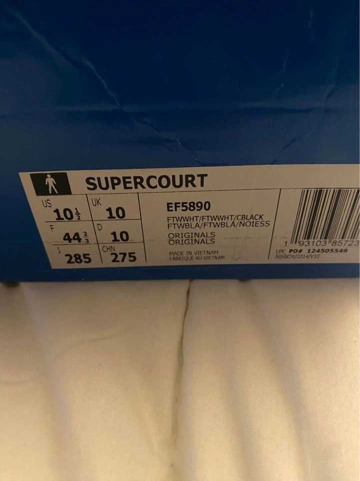 Adidas Supercourt Triple White - Men's 10.5 - Brand New - photo 4