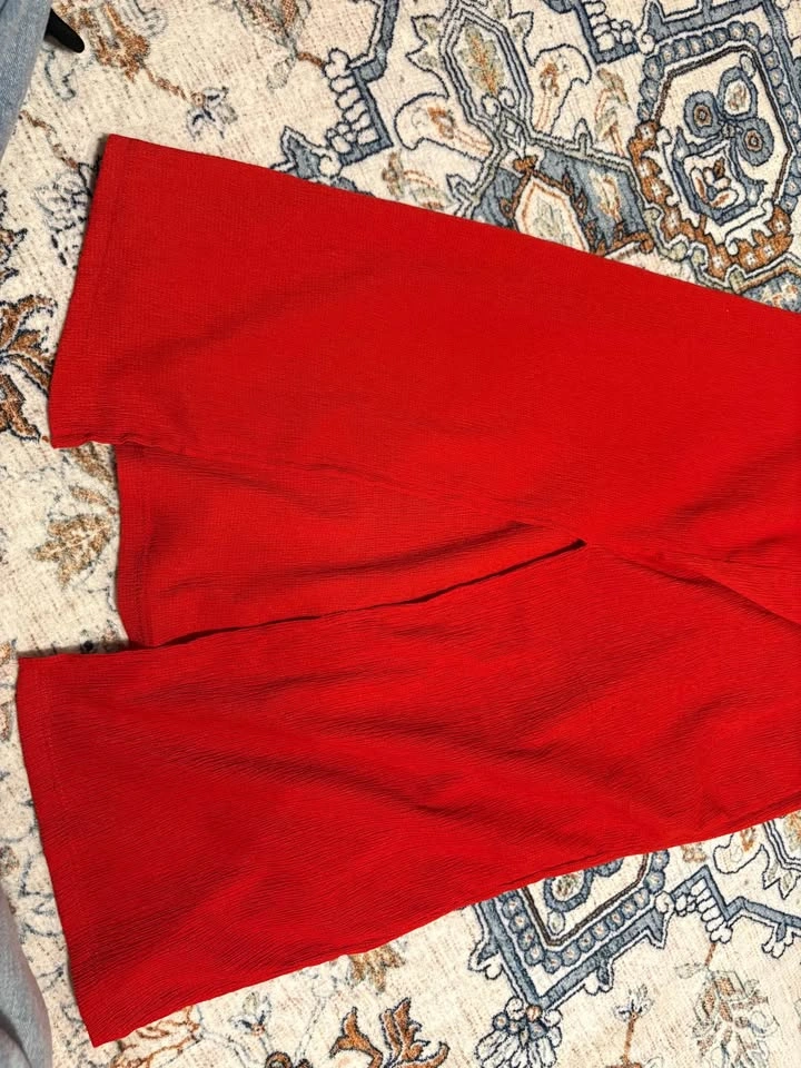 Red Stradivarius Strapless Dress - photo 2