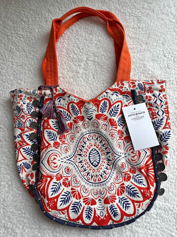 NWT L'Occitane x Antik Batik Ltd Edition Tote Bag