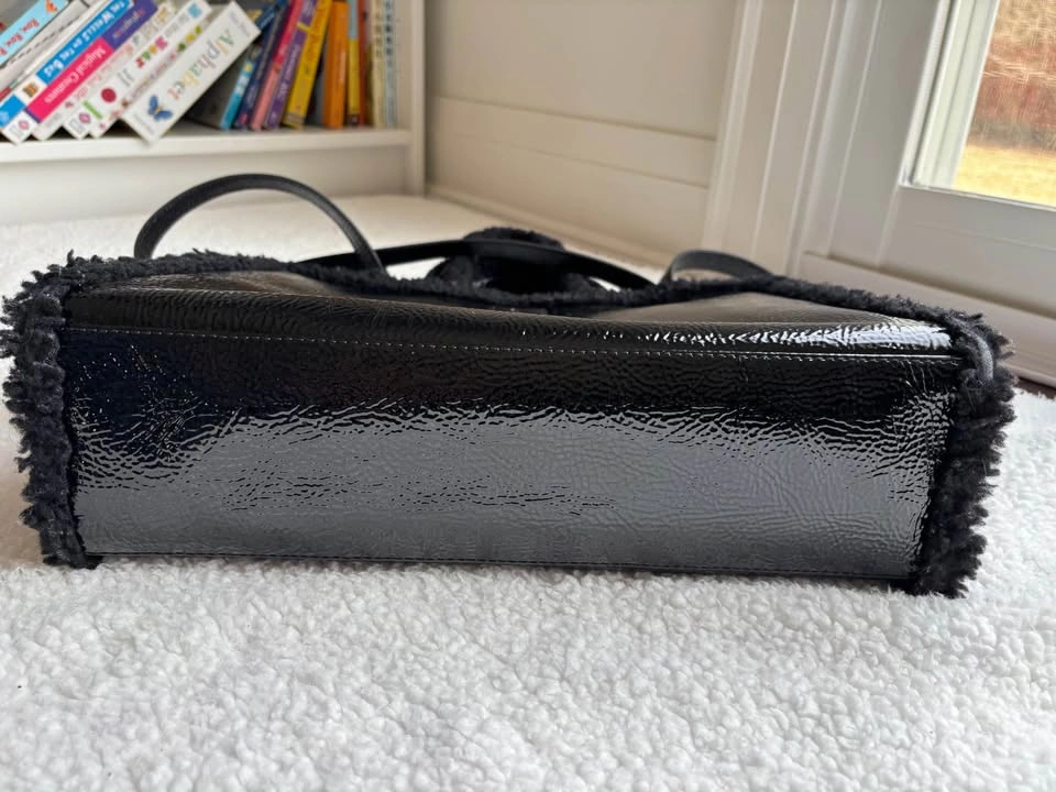 Telfar x UGG Black Shearling Trim Medium Tote Bag - photo 4