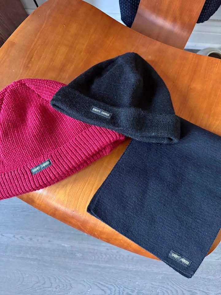 Saint James Wool Beanies and scarf