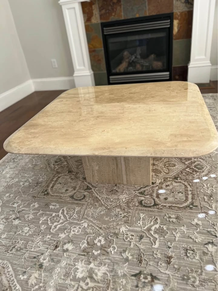 Travertine Coffee Table - photo 2