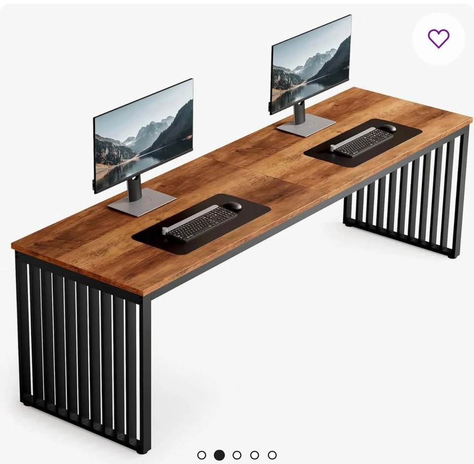 New Double Computer Desk For 2 Person – Extra Long Industrial Wo - photo 4