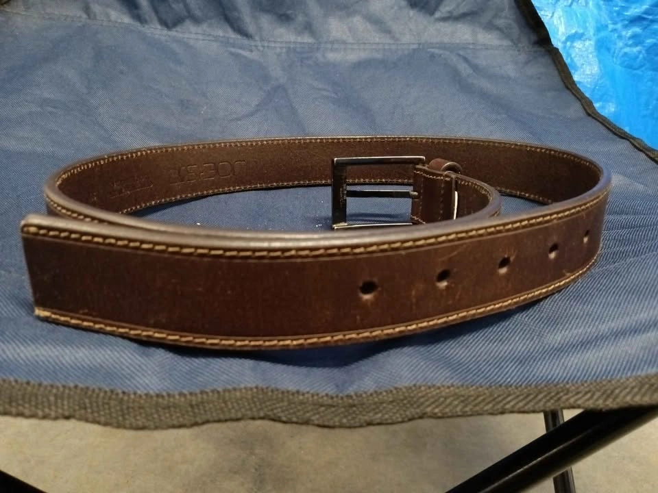 Joe's Jeans Brown Genuine Leather Belt Size 36x1-3/8" - photo 2