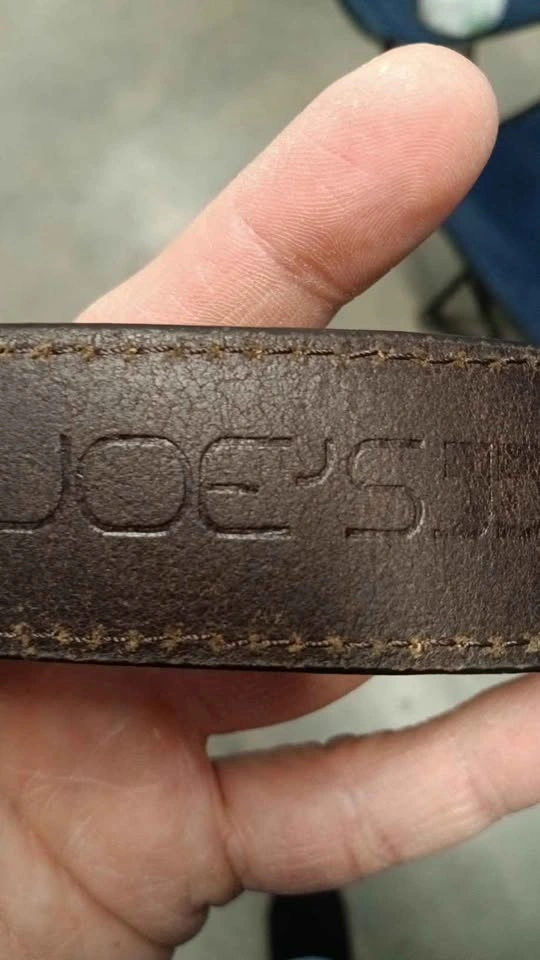 Joe's Jeans Brown Genuine Leather Belt Size 36x1-3/8" - photo 4