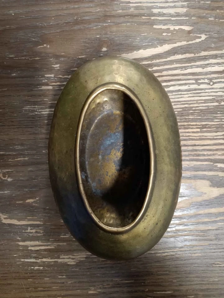Hosley Brass Hammered Decorative Condom Holder - photo 5