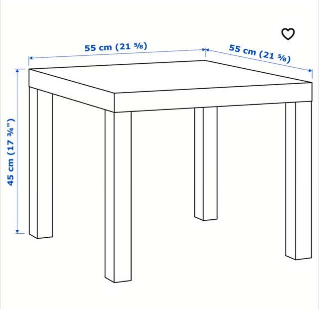 IKEA Lack Corner Coffee Table - Black - photo 3