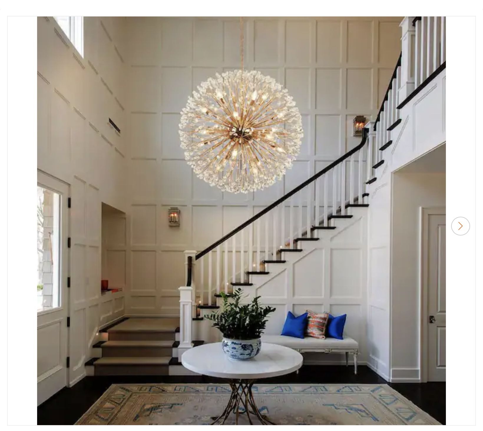 35.43 in. 20-Light Gold Sputnik Chandelier