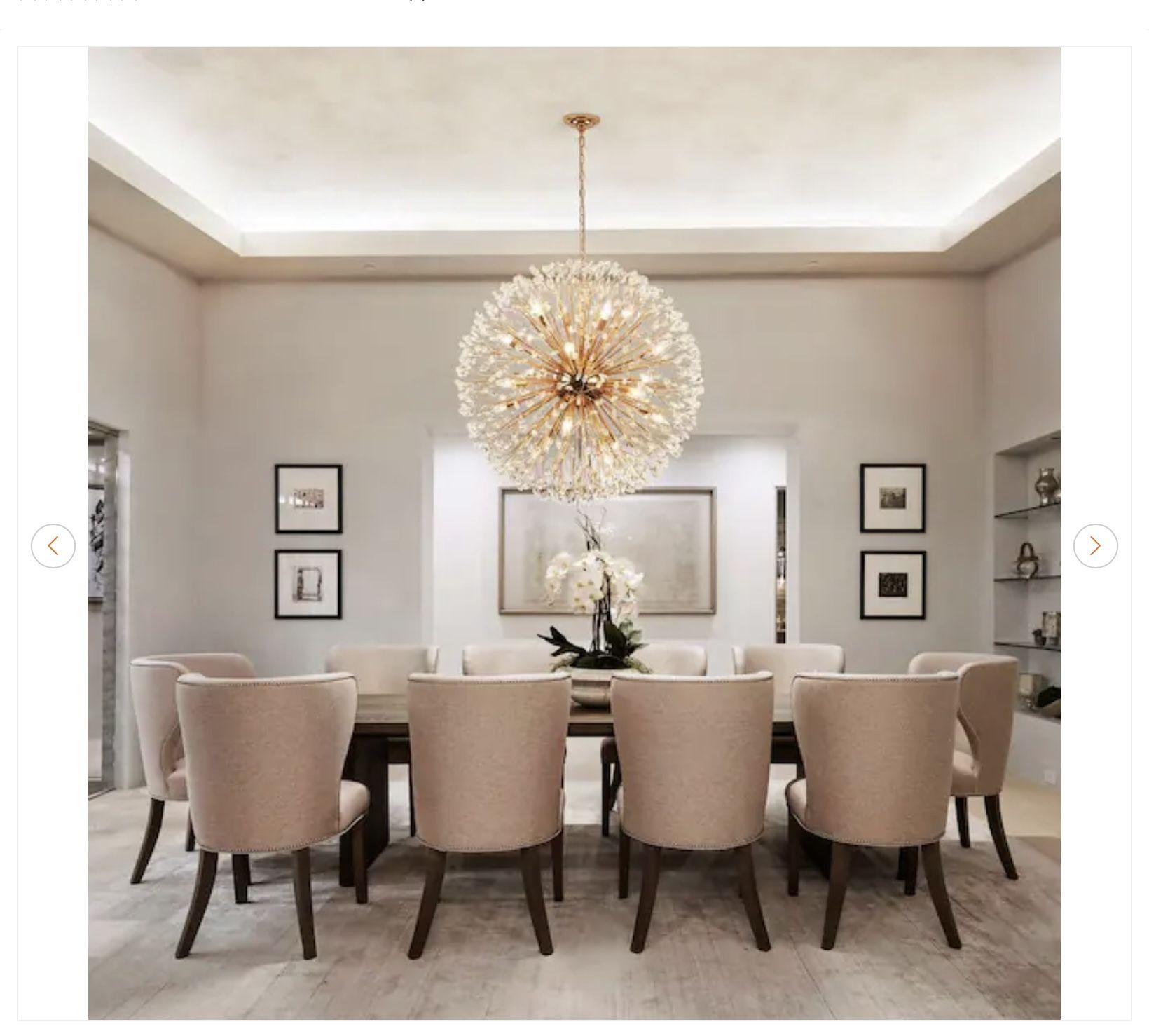 35.43 in. 20-Light Gold Sputnik Chandelier - photo 3
