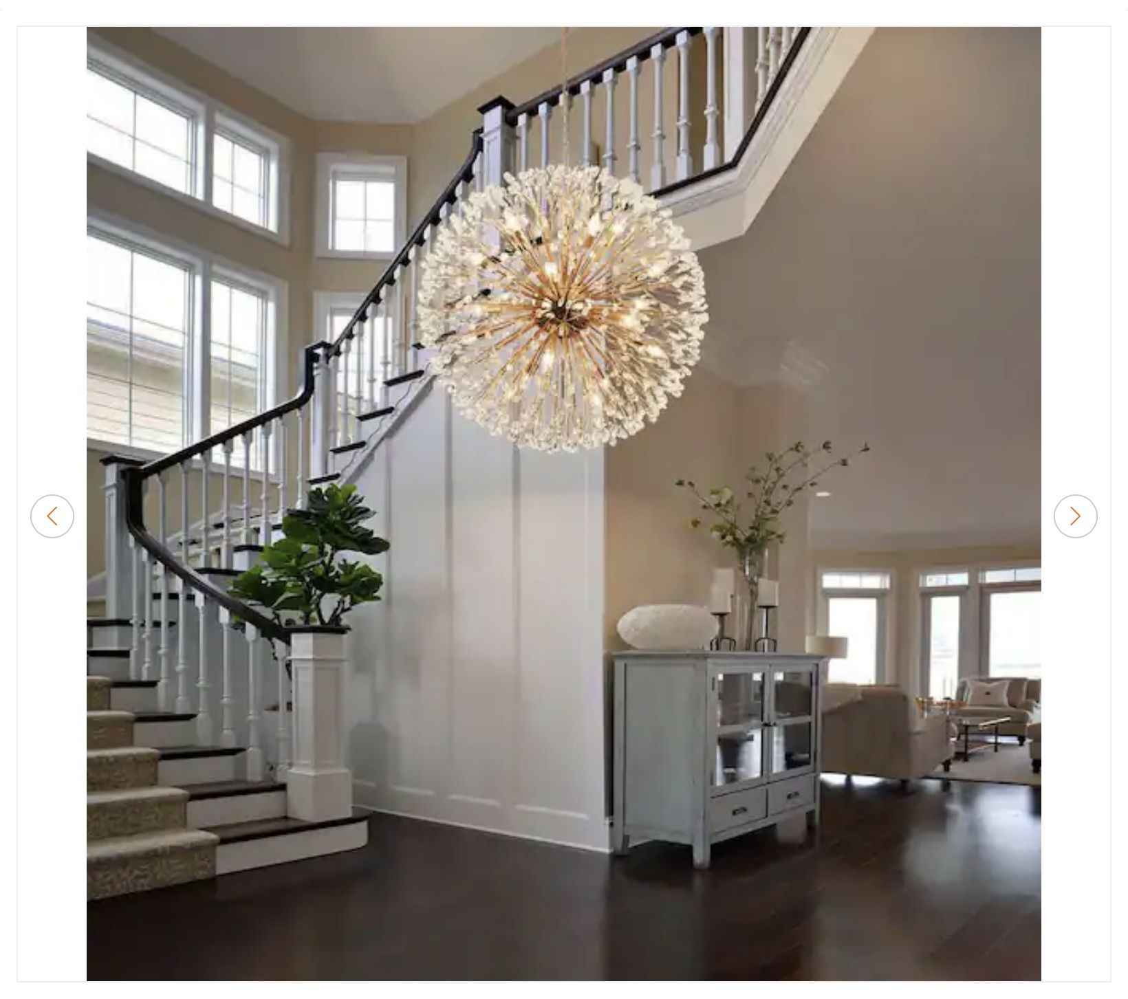 35.43 in. 20-Light Gold Sputnik Chandelier - photo 4