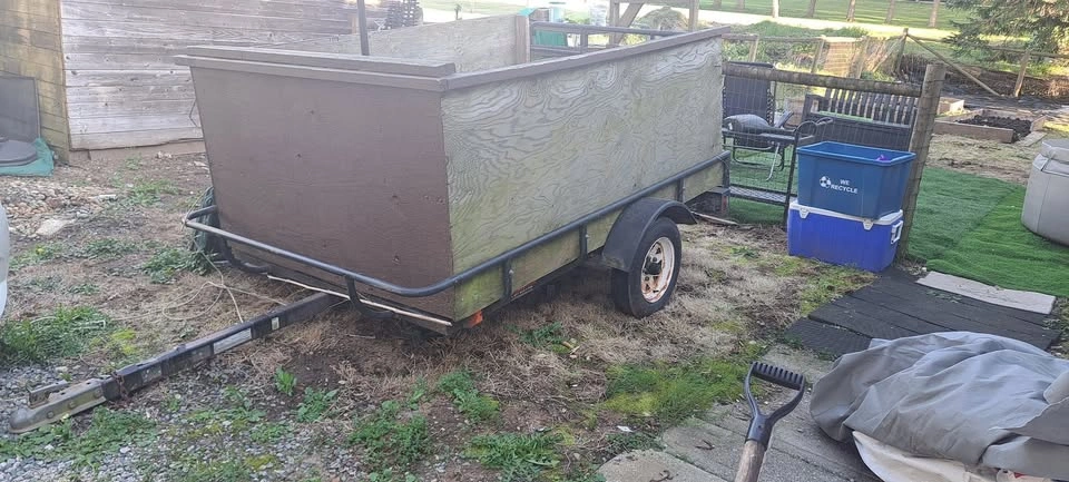 Single axle steel frame trailer - photo 4