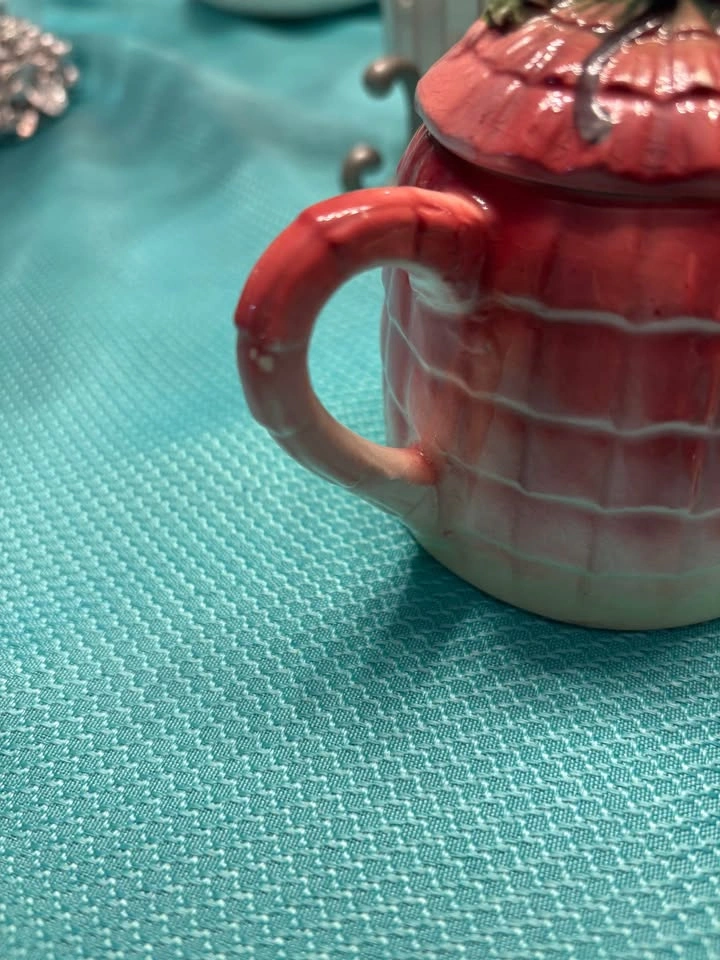 Antique Crinoline Lady Tea Pot, Creamer and Sugar bowl. - photo 4