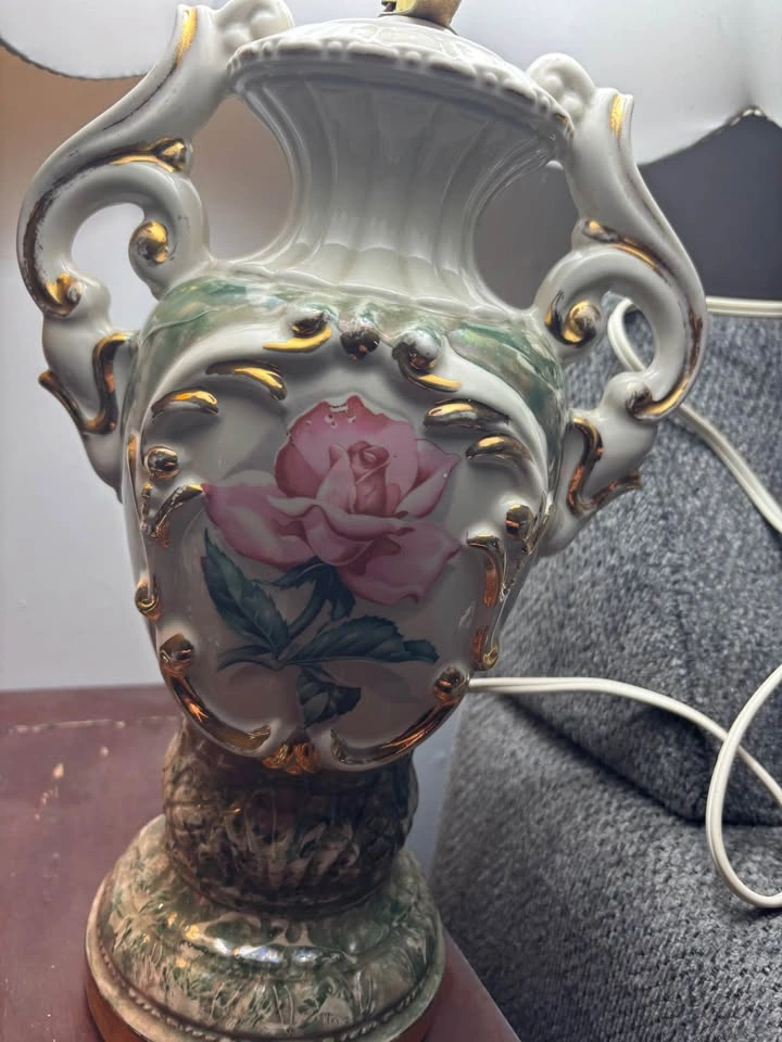Vintage porcelain Urn Lamp - photo 2