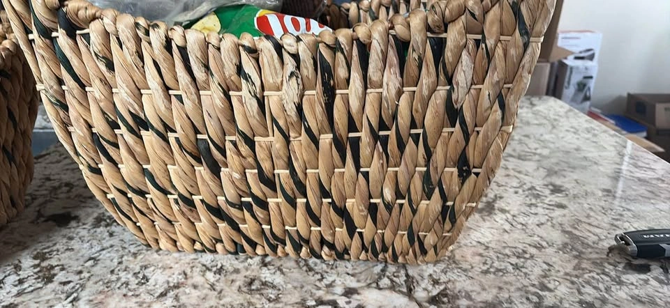 Water Hyacinth Storage Basket Set (2) - photo 4