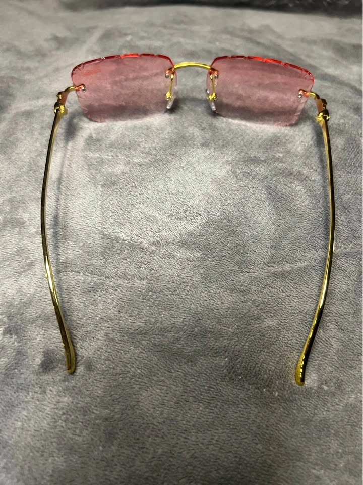 Rimless Style Cartier Gold Frame Glasses - photo 5