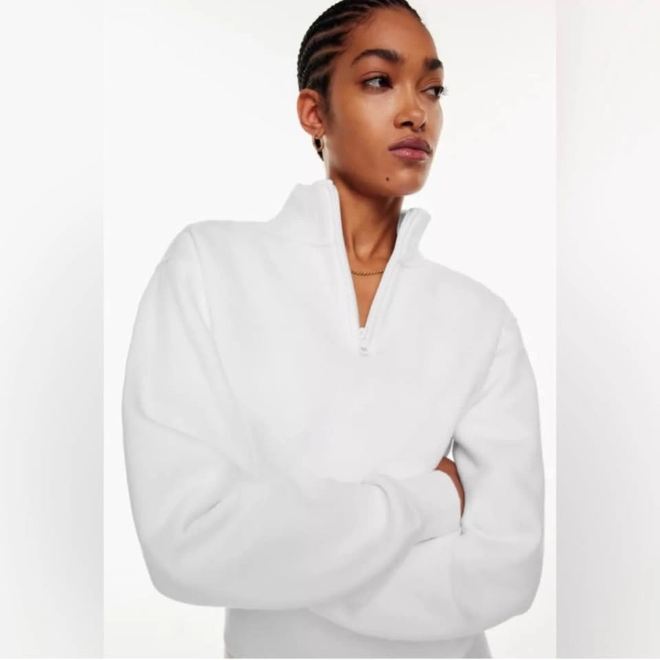 Aritzia Sweatfleece Quarter Zip Cropped - photo 2