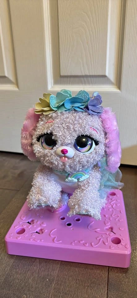 Present Pets Fairy Puppy - Pink Interactive Plush Toy Missy