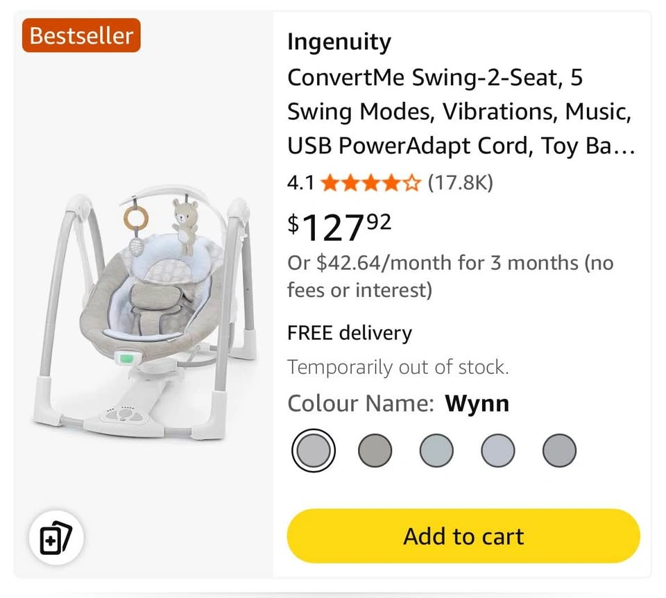 CONVERTME SWING-2-SEAT - RAYLAN - MULTI - photo 3