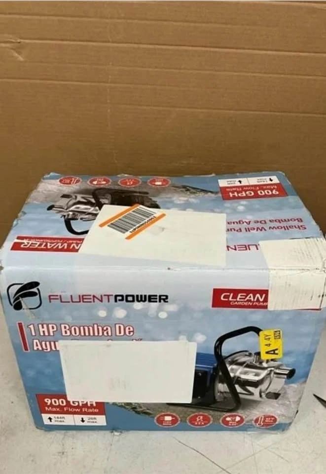 FLUENTPOWER 1HP Portable Garden Pump, 900GPH - photo 4