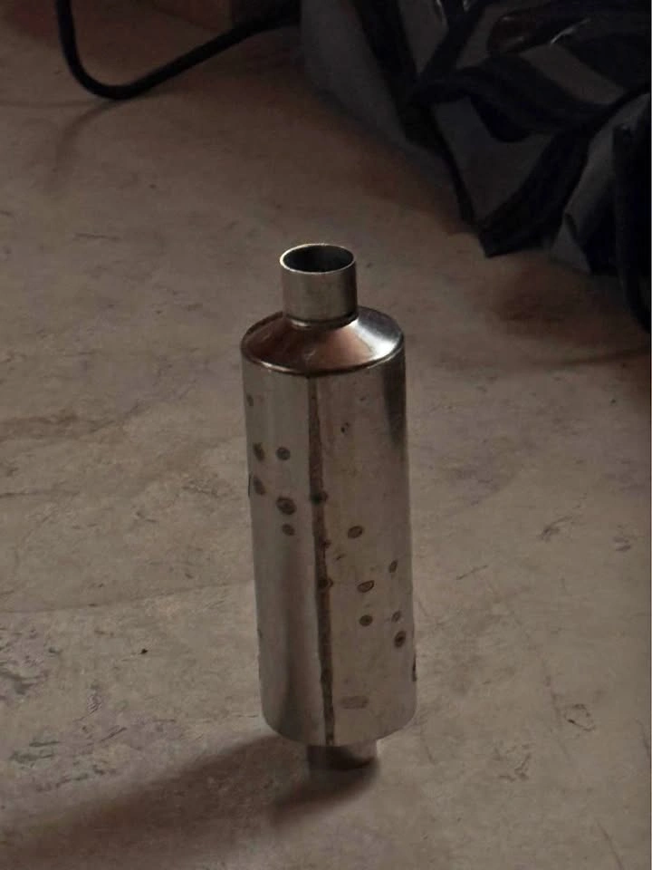 Universal Stainless Steel Mini Muffler / Exhaust Resonator