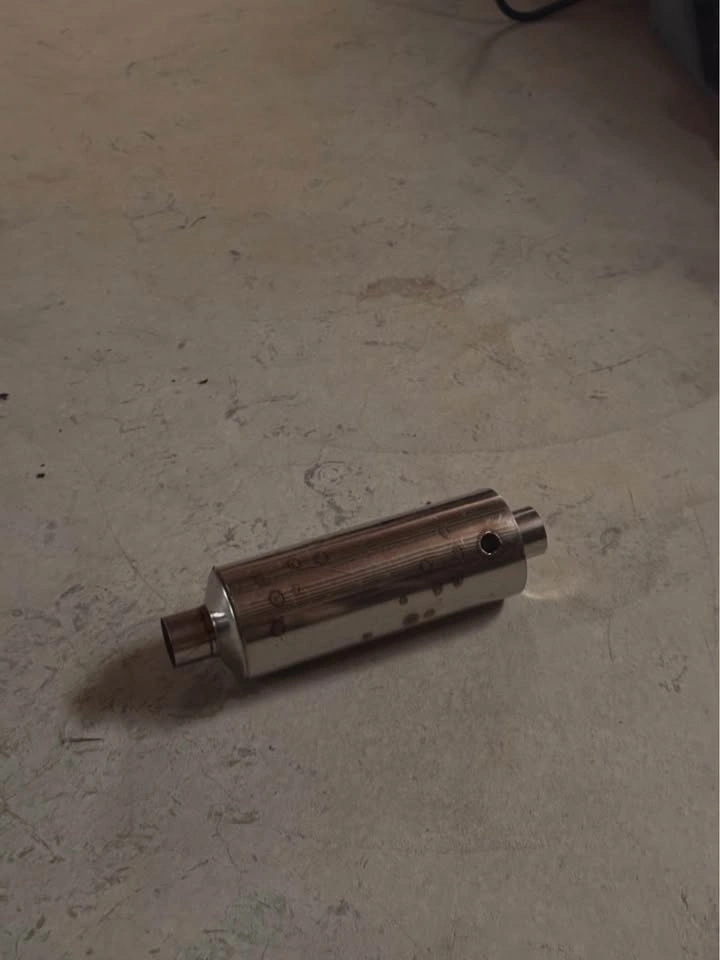 Universal Stainless Steel Mini Muffler / Exhaust Resonator - photo 3