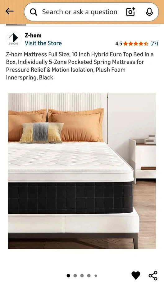 Brand new Z-HOM Full Size Hybrid Mattress (10 inch)