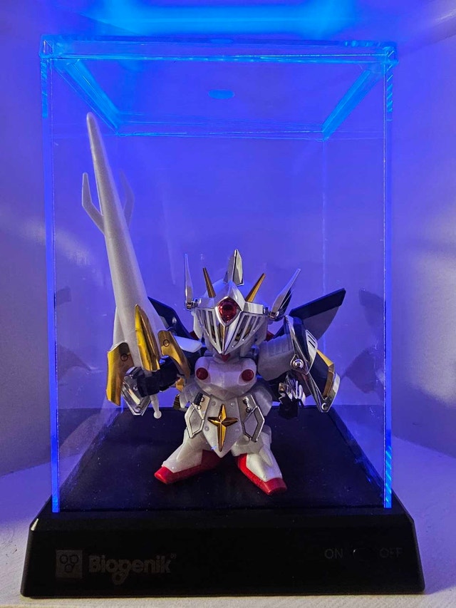 Gundam Model Kits Display Case with Blue LED - photo 2